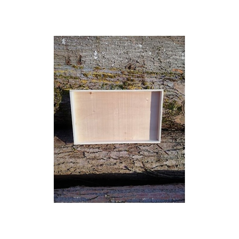 Barquette bois 1kg carrée Barquette bois 1kg carrée